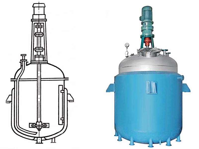 Общее устройство химического реактора с мешалкой